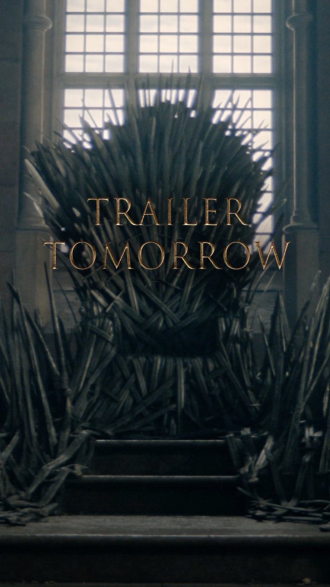 The realm holds its breath. Trailer Tomorrow. #HOTD Season 3