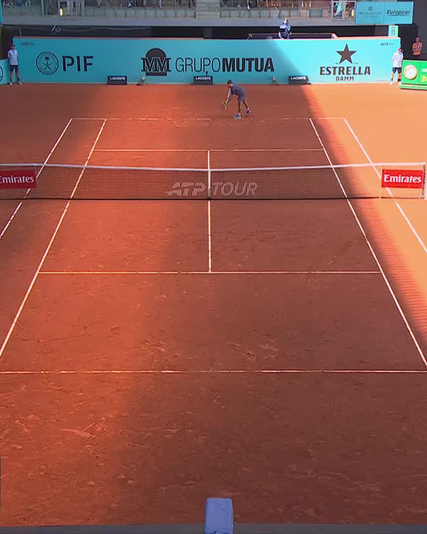 Strong finish 🏁 Etcheverry completes a 2-6 6-4 6-3 comeback against Prizmic to reach the fourth round! #MMOpen