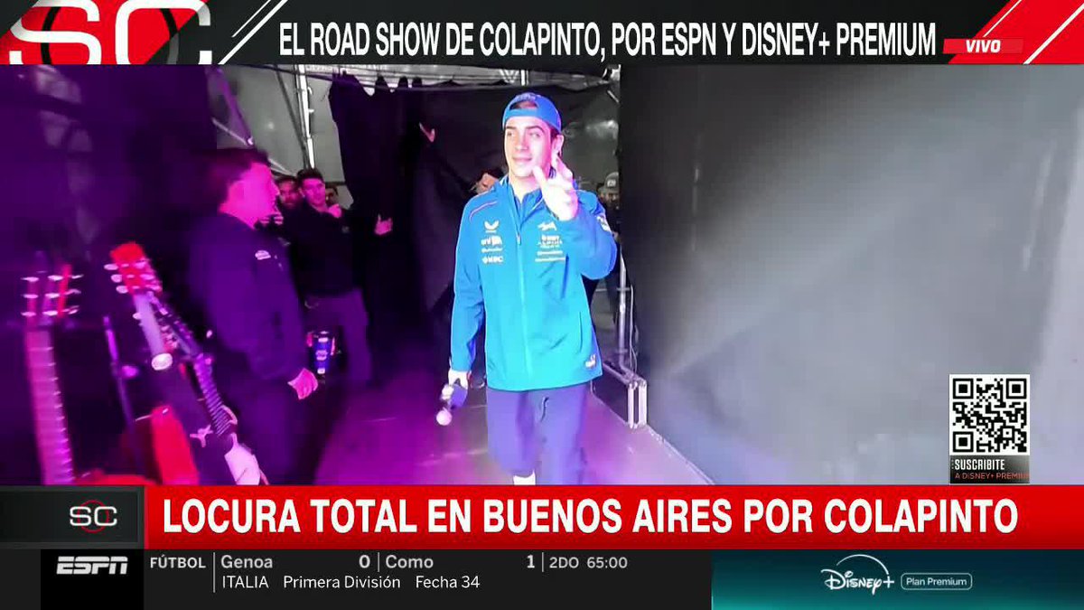OLEEEE OLE OLE OLEEE FRANCOOO FRANCOOO Así salió Franco Colapinto al Road Show 🥹🇦🇷