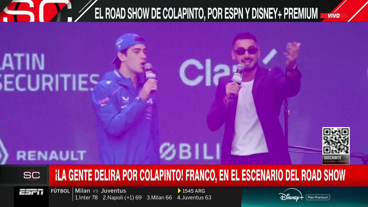 ¡APARECIÓ COLAPINTO Y DELIRÓ LA GENTE EN BUENOS AIRES! 📺 Colapinto en Buenos Aires, por #DisneyPlus Plan Premium (exclusivo)