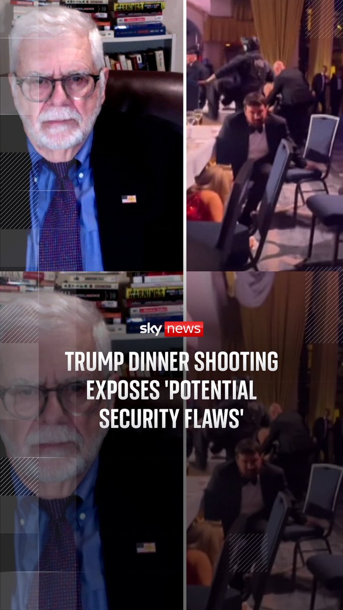 Retired FBI special agent Kenneth Gray tells Sky News that Donald Trump's security team performed "flawlessly" but says the incident shows there are "potential security flaws" that could be exploited by others with "more manpower".