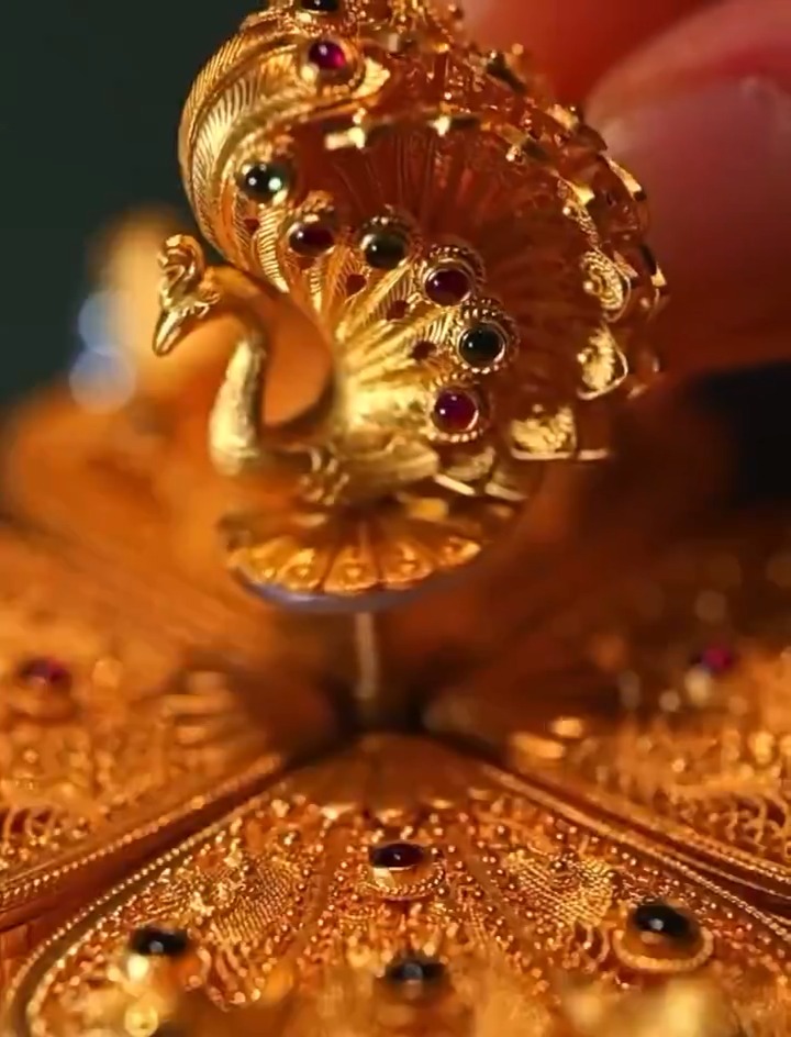 The art of intricacy ✨ A masterpiece of chased gold, filigree &amp; modular design.