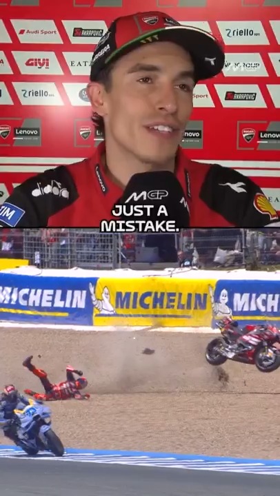 Pushed too hard while trying to keep up with his brother 😓 Marc Márquez #SpanishGP 🇪🇸