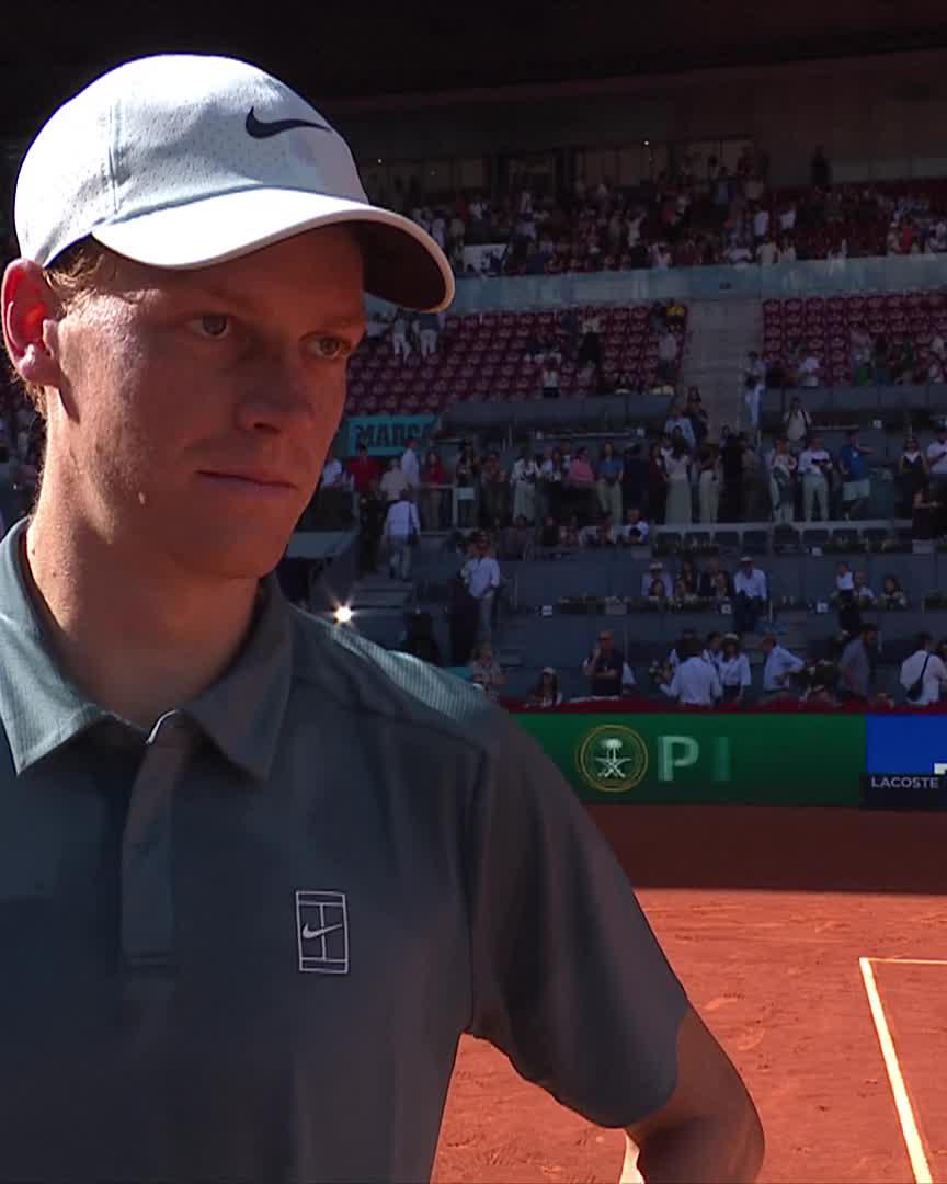 You’ll get there eventually 🇪🇸😉 Jannik Sinner #MMOpen
