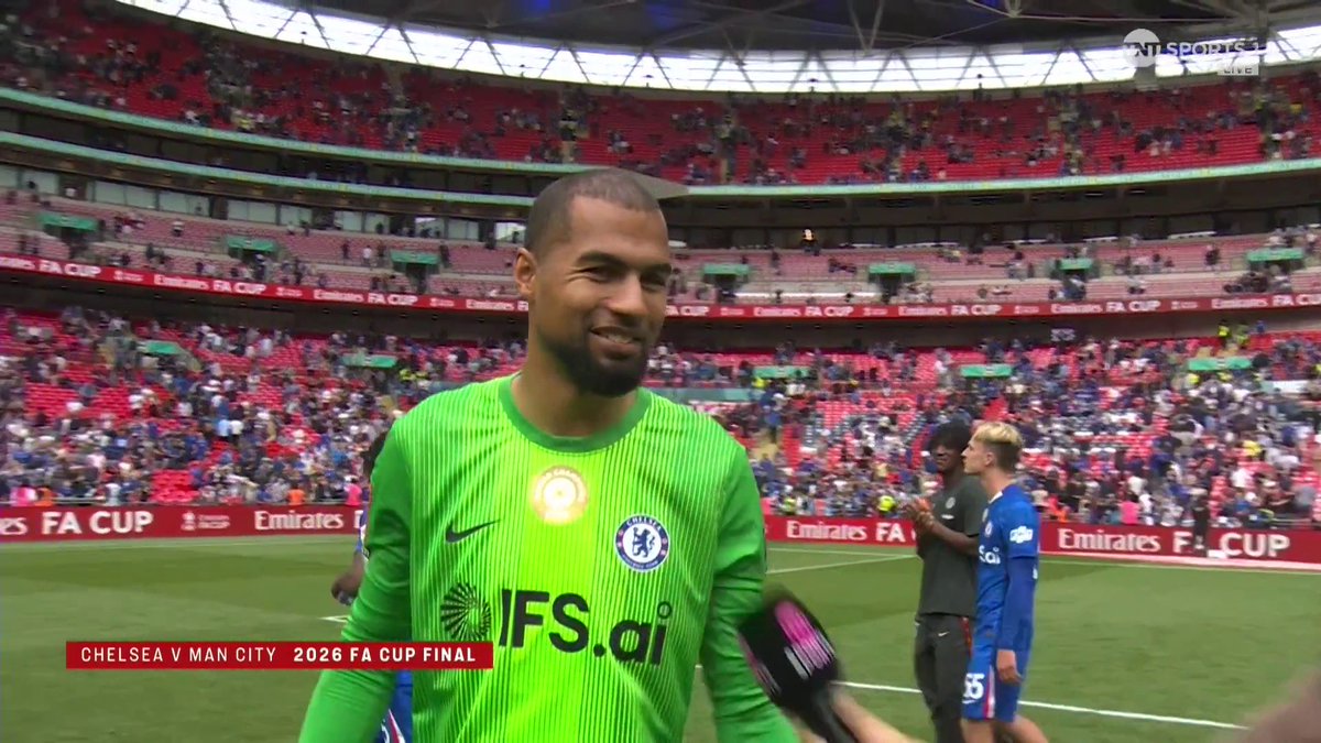 “They deserve moments like this.” 🤝 Robert Sanchez reacts after Chelsea book their place in the FA Cup final by beating Leeds United. 📺 Watch live on TNT Sports and HBO Max