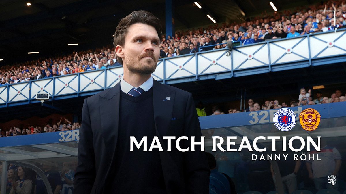 💭 'Keep believing, and we go again' 🎙️ Danny Röhl spoke with RangersTV following today’s match at Ibrox.