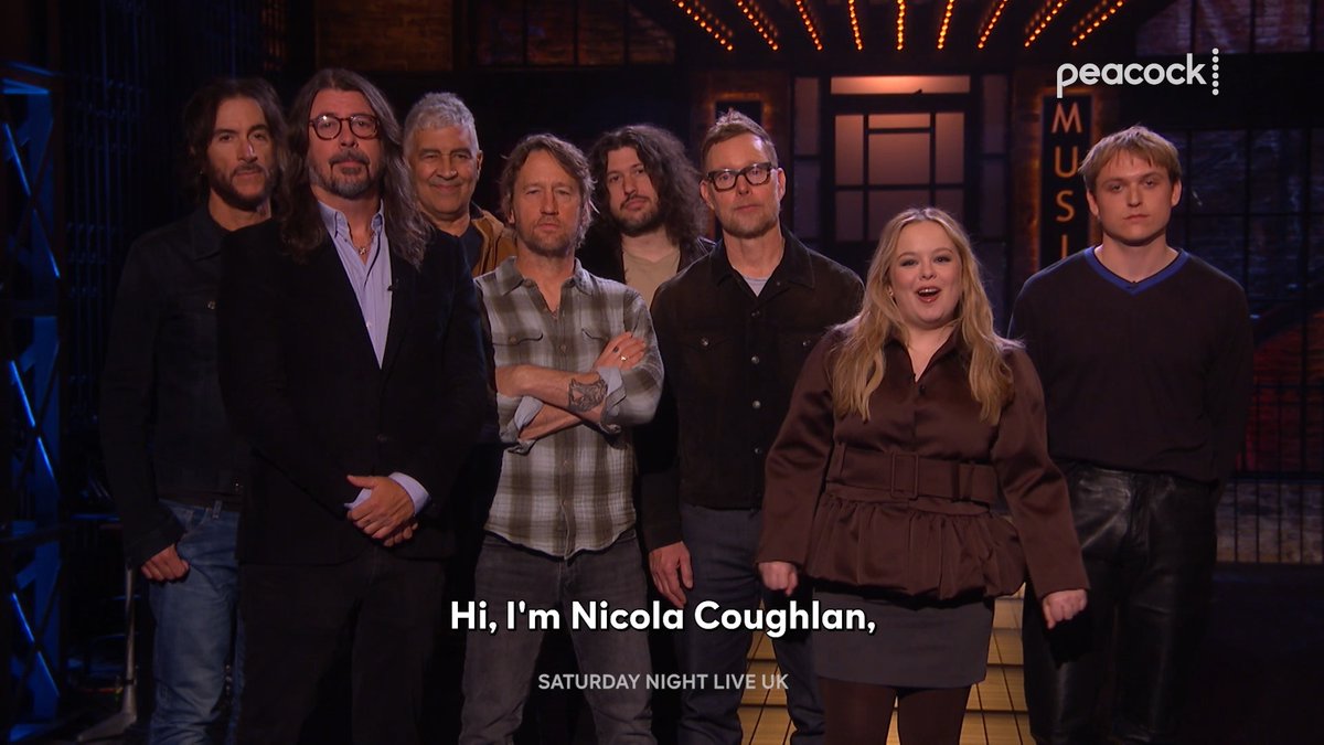 Nicola Coughlan takes the stage with Foo Fighters on Saturday Night Live UK. #SNLUK is streaming now on Peacock.