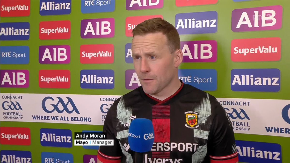 'Roscommon were the hungrier team,' Mayo manager Andy Moran admits in his post-match interview