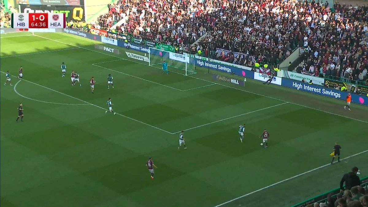 ❤️ Hearts equalise! It's 1-1 at Easter Road ⤵️