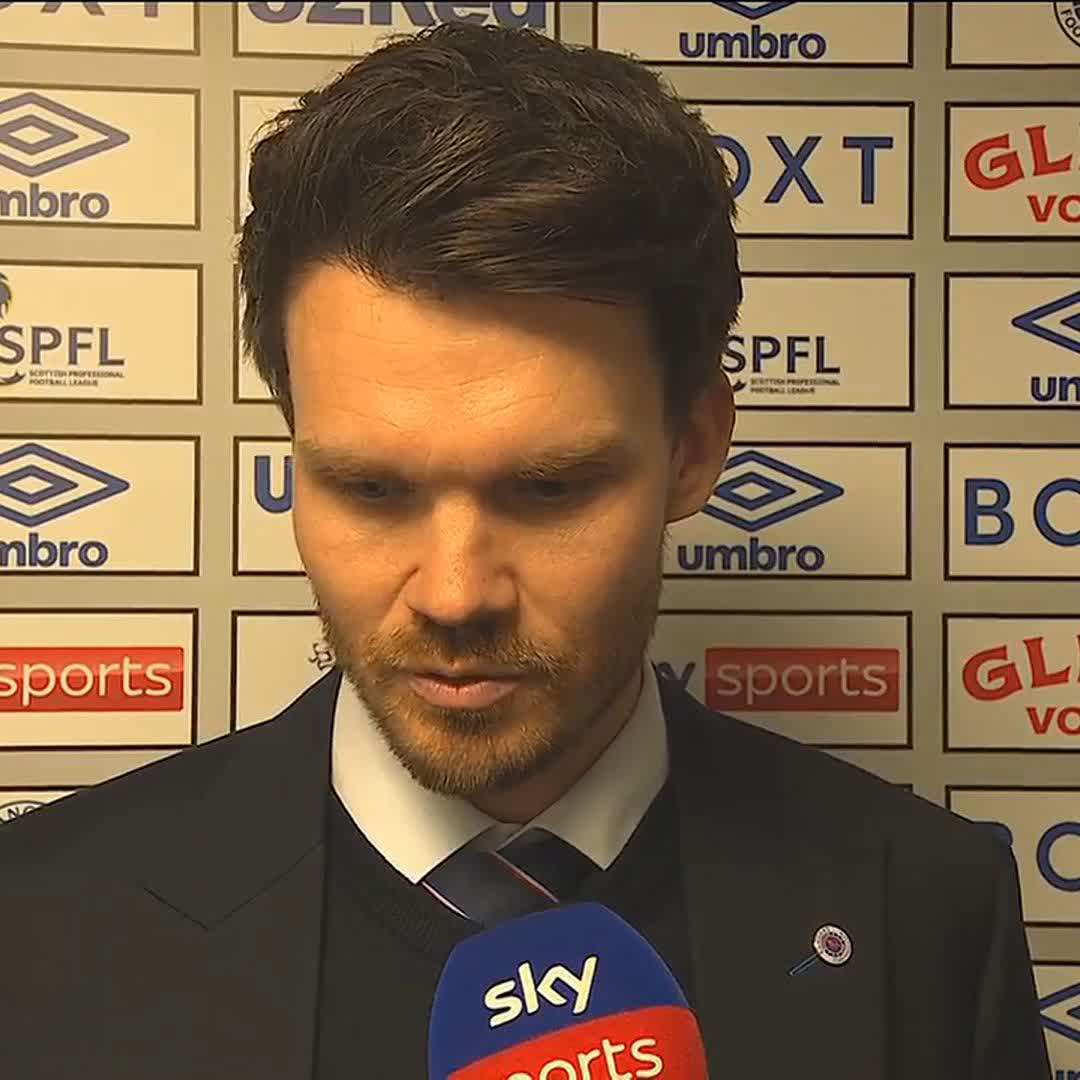 🗣️ "We go forward, I believe, I still believe in this group" 🗣️ "We have the opportunity to play against Hearts next week, if we take three points then the table maybe looks different" Rangers head coach Danny Röhl on the 3-2 home defeat against Motherwell ⤵️