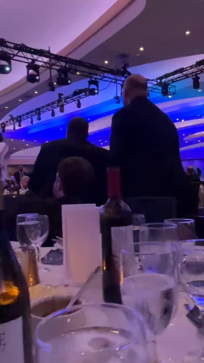 I took this video at last night’s WHCD. You can see Stephen Miller ushering out his wife, and a very calm Sec Hegseth wishing us well, while Dana White is ready to spring into action. My colleague @Aaronbmaclean was the king of calm
