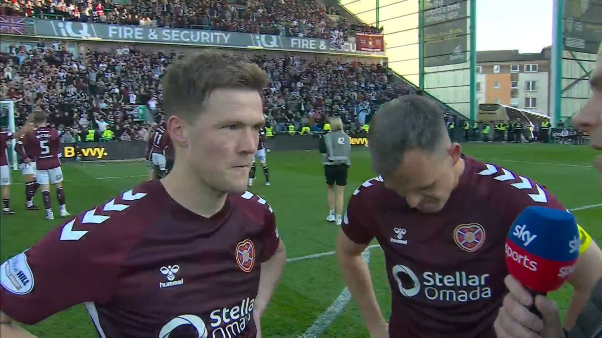 💪 "It was all about winning" Hear from Hearts' match-winner Blair Spittal and captain Lawrence Shankland after their comeback over Hibs ⤵️