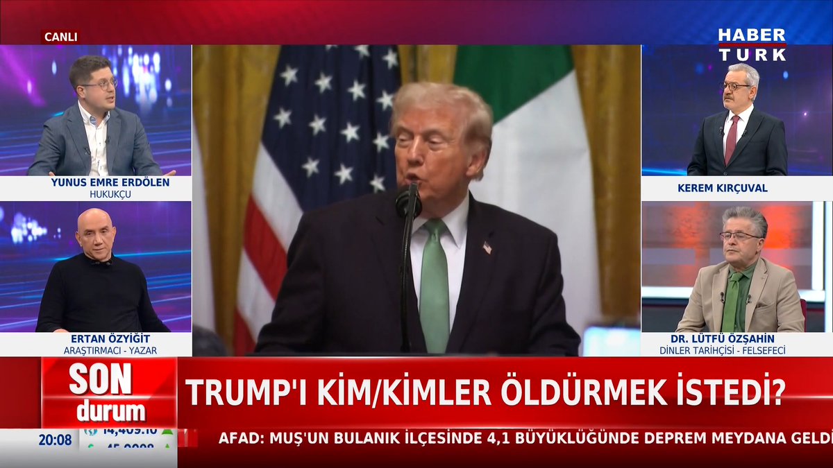 📌Trump'ı kim/kimler öldürmek istedi? Hukukçu Yunus Emre Erdölen #HabertürkGündem'de değerlendirdi.