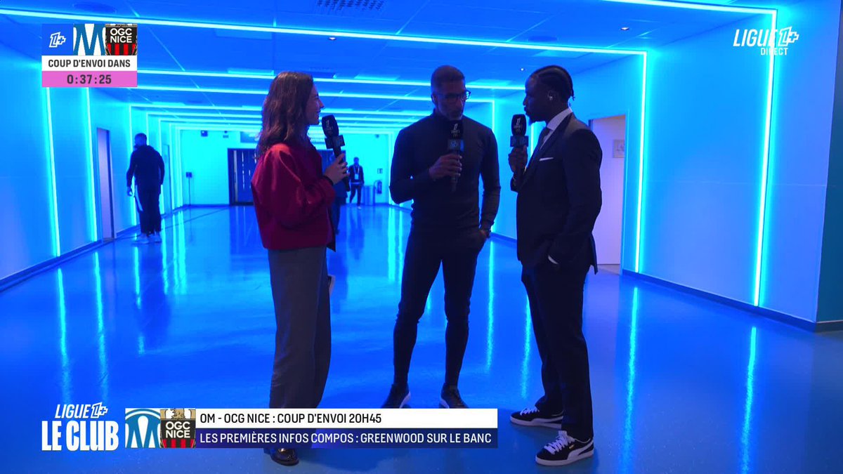 🎙️ "Mason (Greenwood) ne peut pas commencer avec sa blessure. Ethan (Nwaneri) doit donner beaucoup plus dans l'engagement au quotidien." Habib Beye explique certains choix de son onze de départ avant #OMOGCN ⚪🔵