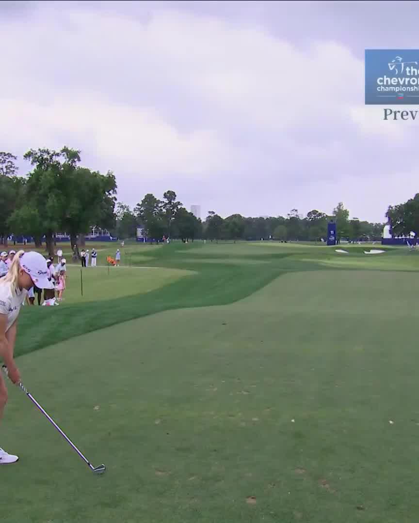 Charley Hull was flirting with an ace on the par-3 11th 🤩 Final round coverage is live now on NBC