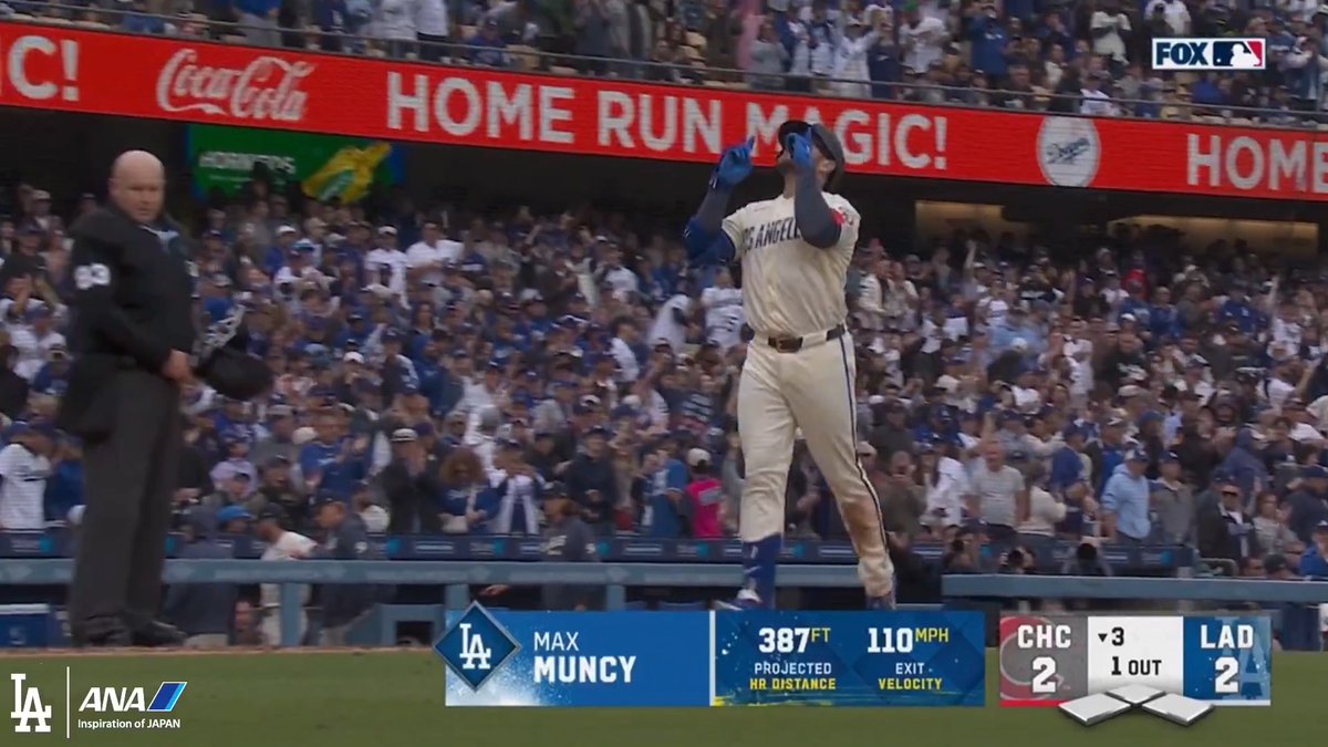 Your team leader in homers, Max Muncy. 🔥 Dodgers x All Nippon Airways