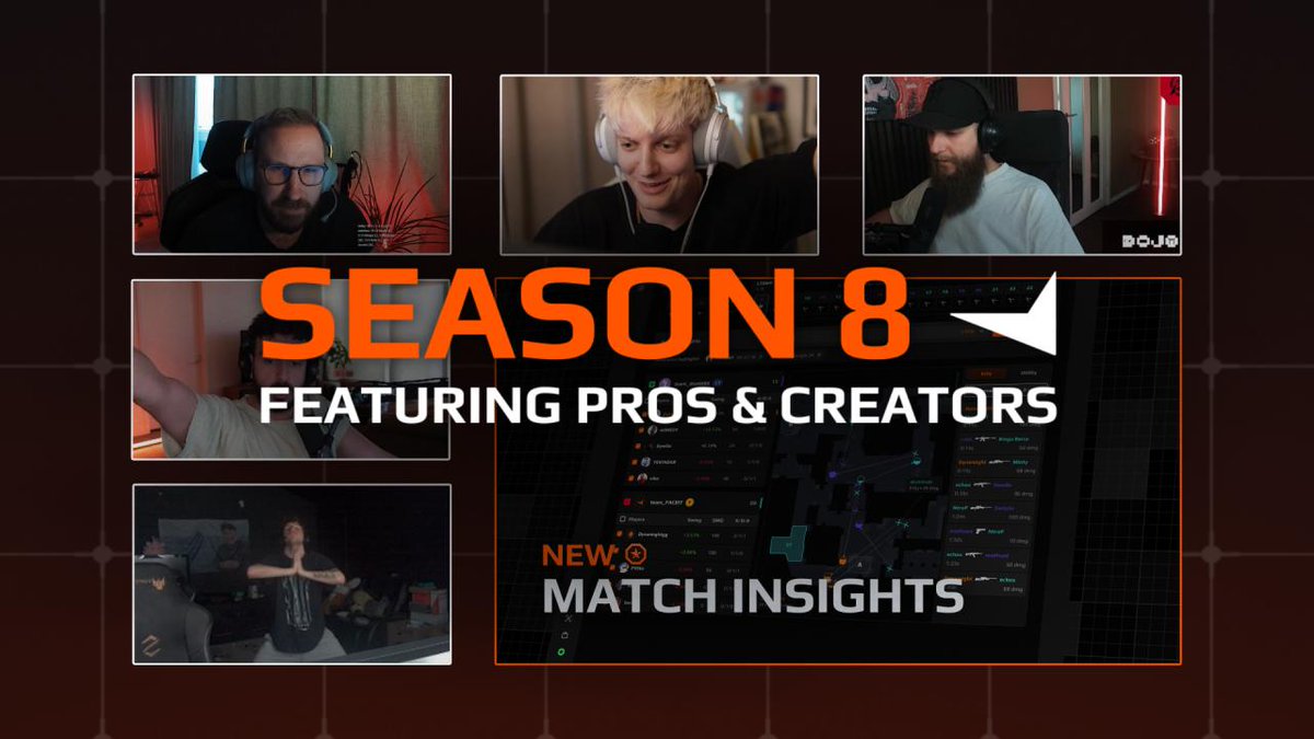From pro players to creators, see how they kicked off their FACEIT Season 8 journey.