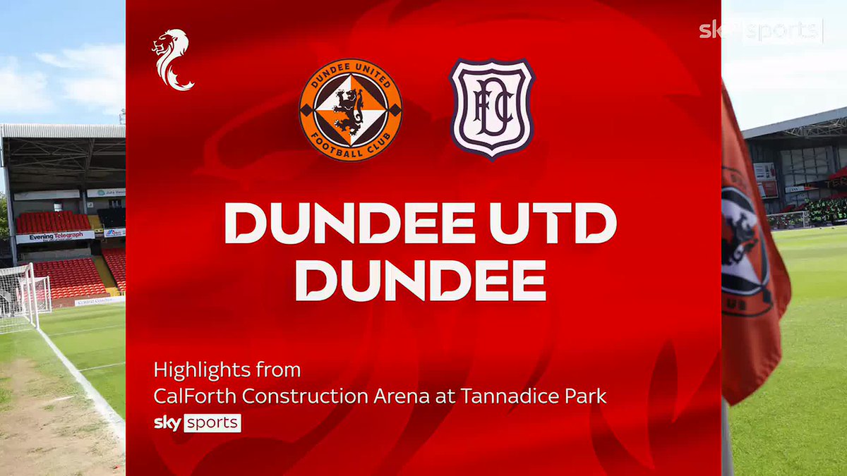 🍊 Will Ferry scored twice as Dundee United beat rivals Dundee 3-0 for a first home derby win in five years ⤵️