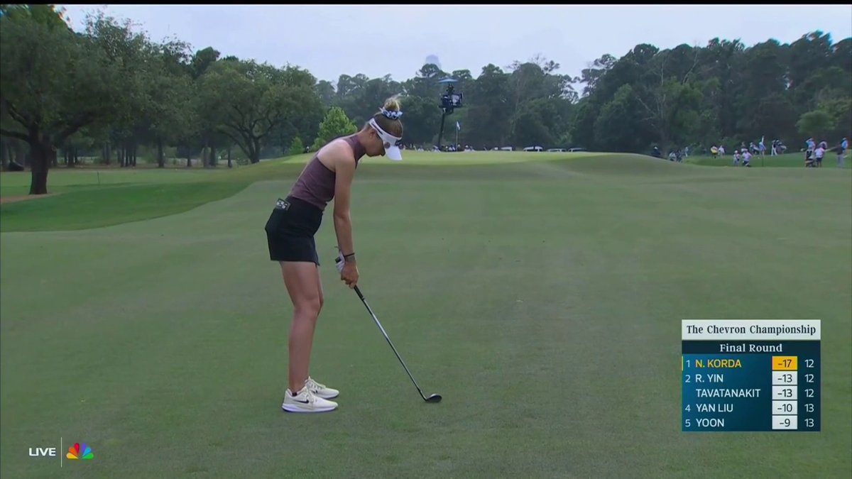Nelly Korda hits a dialed approach to short birdie range on 13 🔥🎯 📺 NBC
