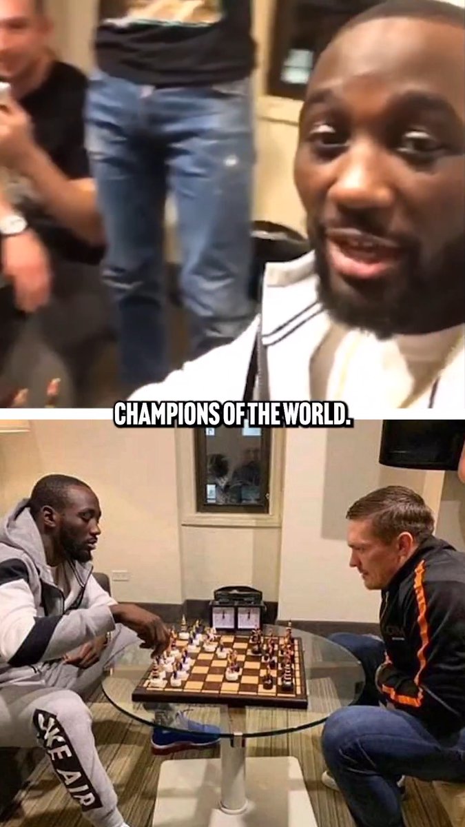 An undisputed match ♟️ ⏪ When Oleksandr Usyk and Terence Crawford dueled it out over a game of chess in 2018. Glory in Giza | May 23rd | LIVE on DAZN 📺