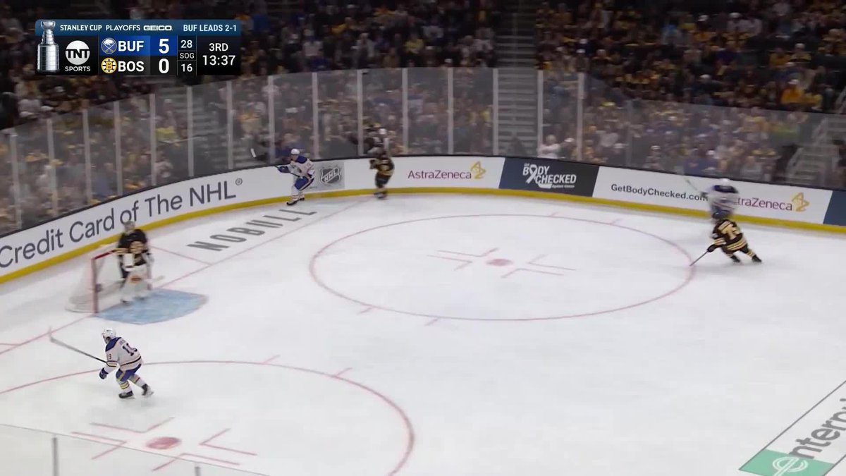 Oh my god, it is SIX nothing Sabres... What a beatdown in Game 4 👀