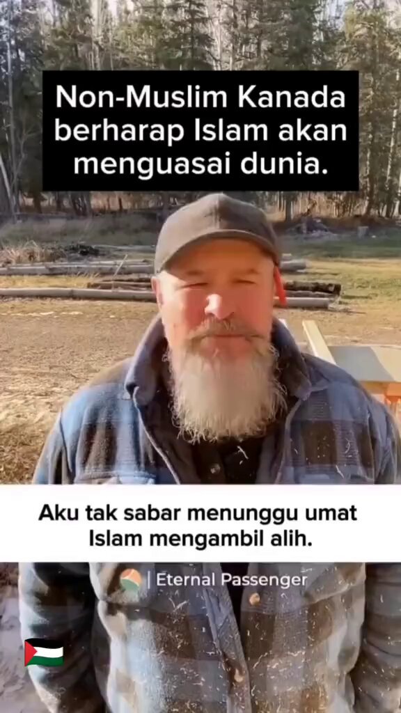 Non-Muslim Kanada berharap Islam akan menguasai dunia. Aamiin Allahumma Aamiin 🤲