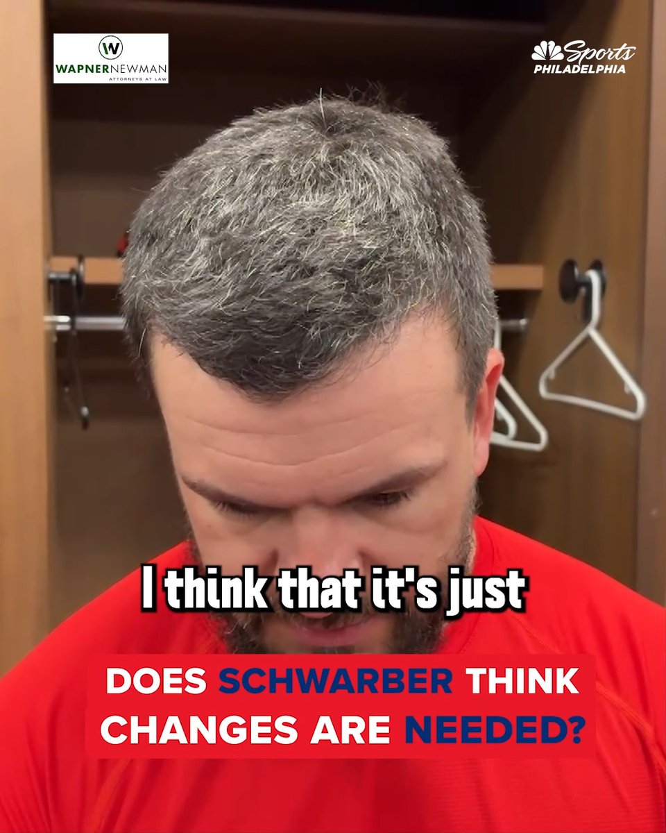 "We've got the right people to figure it out." Kyle Schwarber is confident in the Phillies' personal. | Wapner Newman
