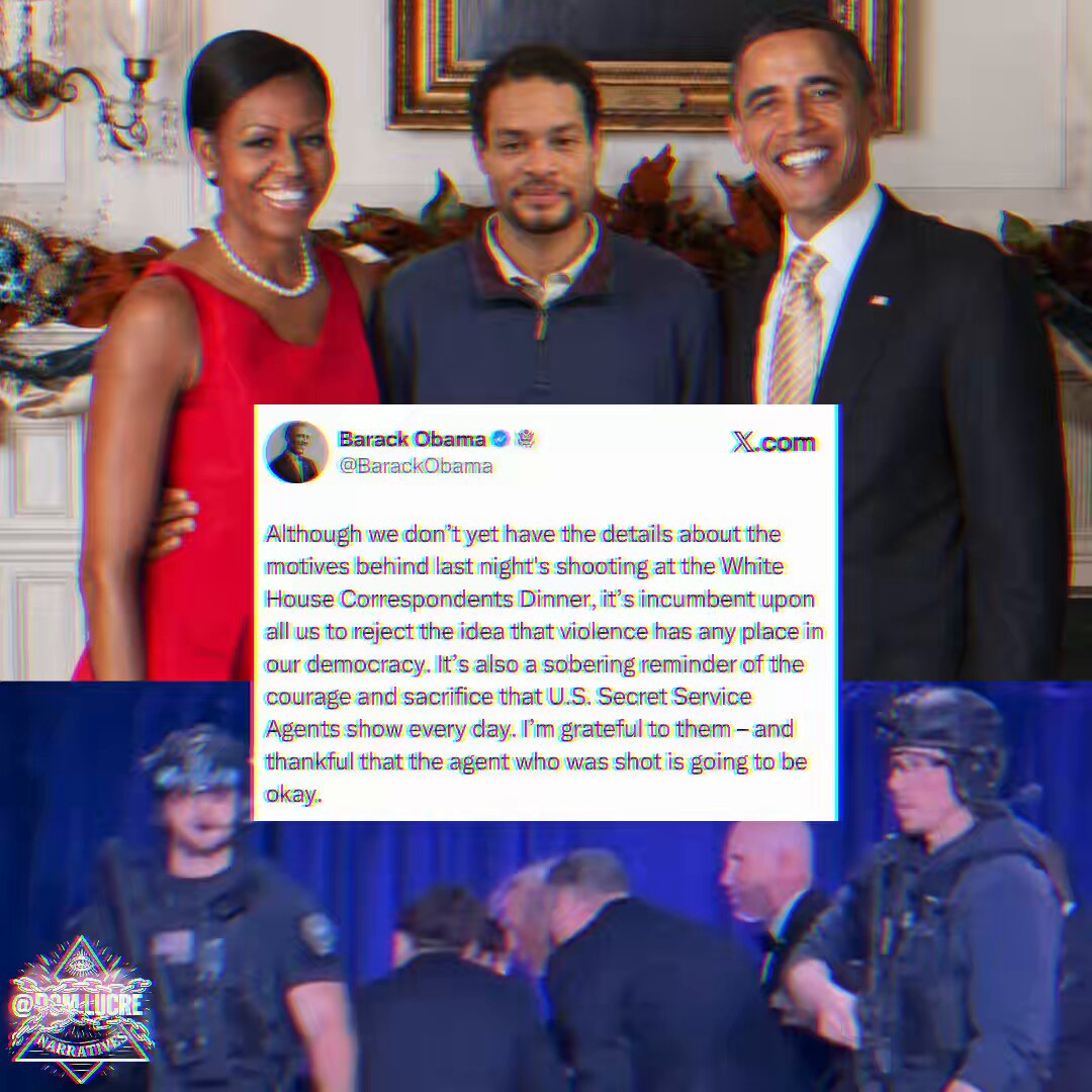 🔥🚨BREAKING: Former President Obama just did the unthinkable and claimed that there currently no details about Cole Allen, man that tried to kill President Trump last night despite it being revealed that a manifesto was found, he was a teacher from California, a member of Wide Awakes, Attended a No Kings protest, had radical liberal posts on BlueSky in addition to proof of the shooter donating to Kamala Harris. Barrack Obama: “Although we don’t yet have the details about the motives behind last night's shooting at the White House Correspondents Dinner, it’s incumbent upon all us to reject the idea that violence has any place in our democracy. It’s also a sobering reminder of the courage and sacrifice that U.S. Secret Service Agents show every day. I’m grateful to them – and thankful that the agent who was shot is going to be okay.” Cole Allen: “In order to minimize casualties I will also be using buckshot rather than slugs (less penetration through walls) I would still go through most everyone here to get to the targets if it were absolutely necessary (on the basis that most people *chose* to attend a speech by a pedophile, rapist, and traitor, and are thus complicit) but I really hope it doesn't come to that.”