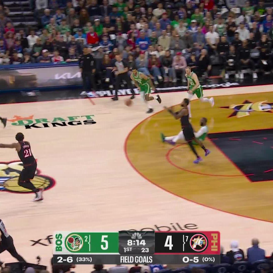 Joel Embiid SLAMS one home for his first FG in his return to action! 📺 NBC and Peacock