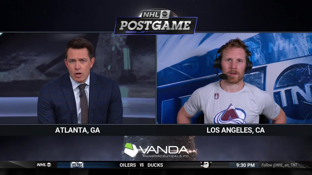 Landeskog talks to the boys about advancing to Round 2 and the legend that is Anze Kopitar 👏🔥