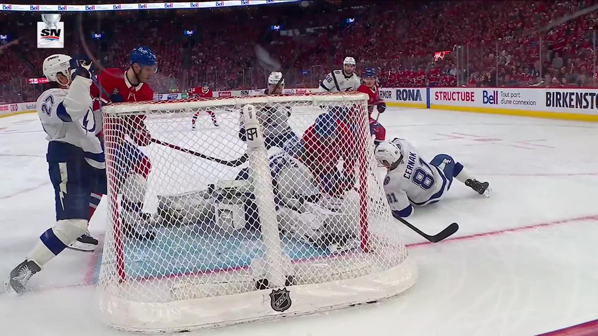 CAUFIELD HAS HIS FIRST OF THE PLAYOFFS, THE BELL CENTRE IS BOUTTA EXPLODE!!! 🔥🚨