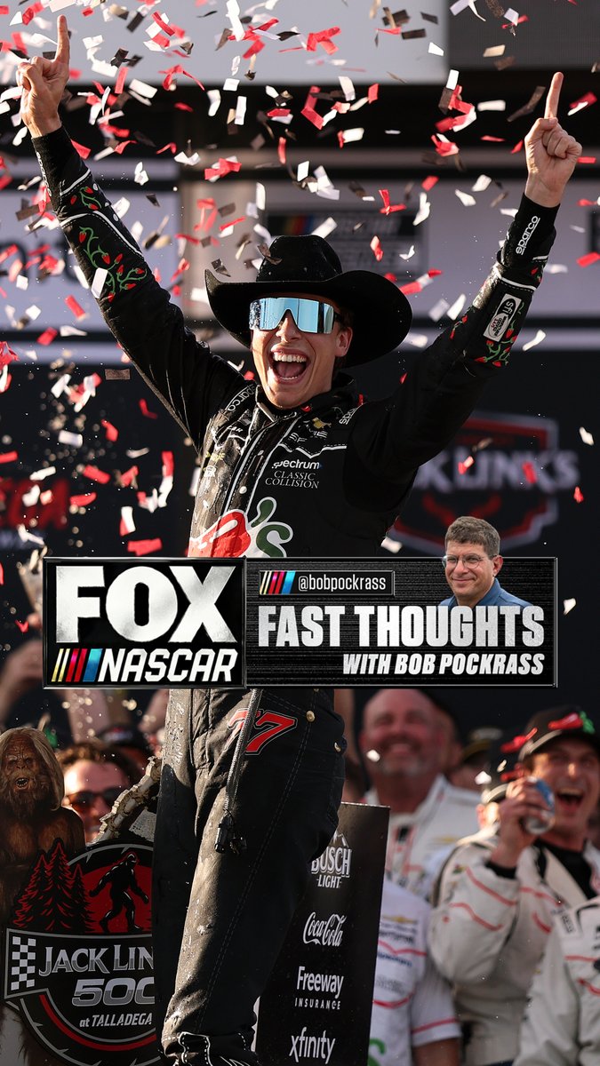 "This weekend was about the future of NASCAR. Is Carson Hocevar a big part of that future?" Fast Thoughts with Bob Pockrass: