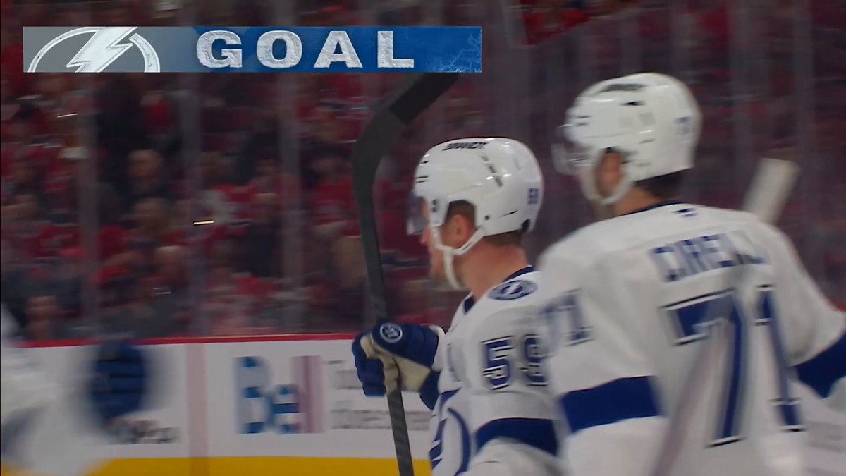 A GORGEOUS GIVE-AND-GO 🙌 The Tampa Bay Lightning cut the lead in half! #StanleyCup 🇺🇸: ESPN 🇨🇦: Sportsnet &amp; TVA Sports