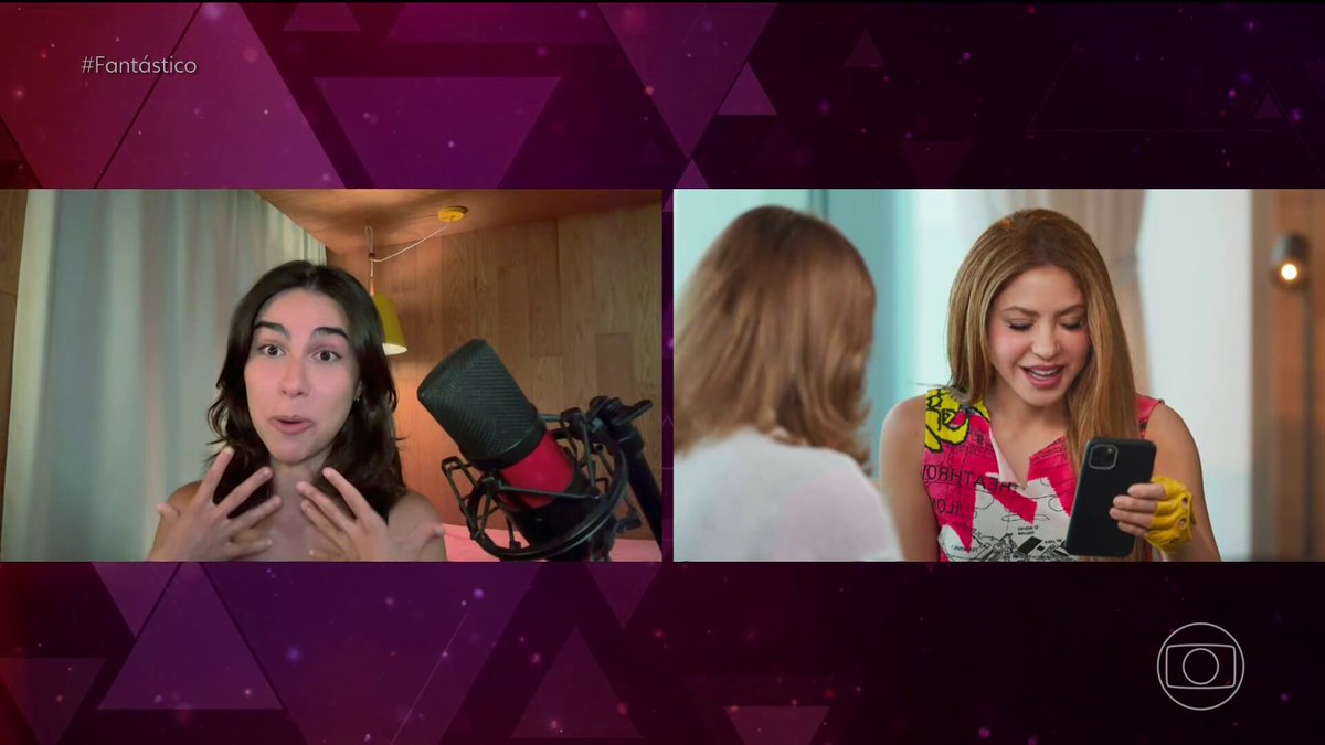 Shakira reagindo ao vídeo de Elize Fleury