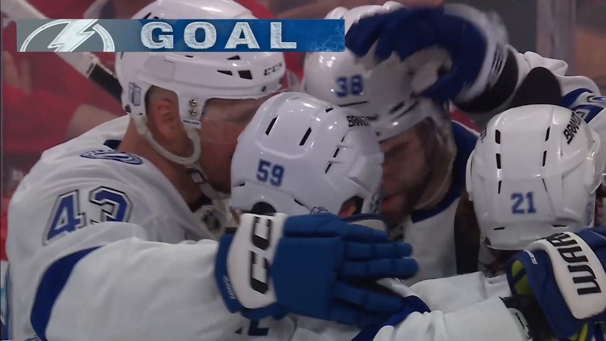 FIVE GOALS IN FOUR GAMES FOR BRANDON HAGEL! ⚡️ THIS GAME IS TIED! #StanleyCup 🇺🇸: ESPN 🇨🇦: Sportsnet &amp; TVA Sports