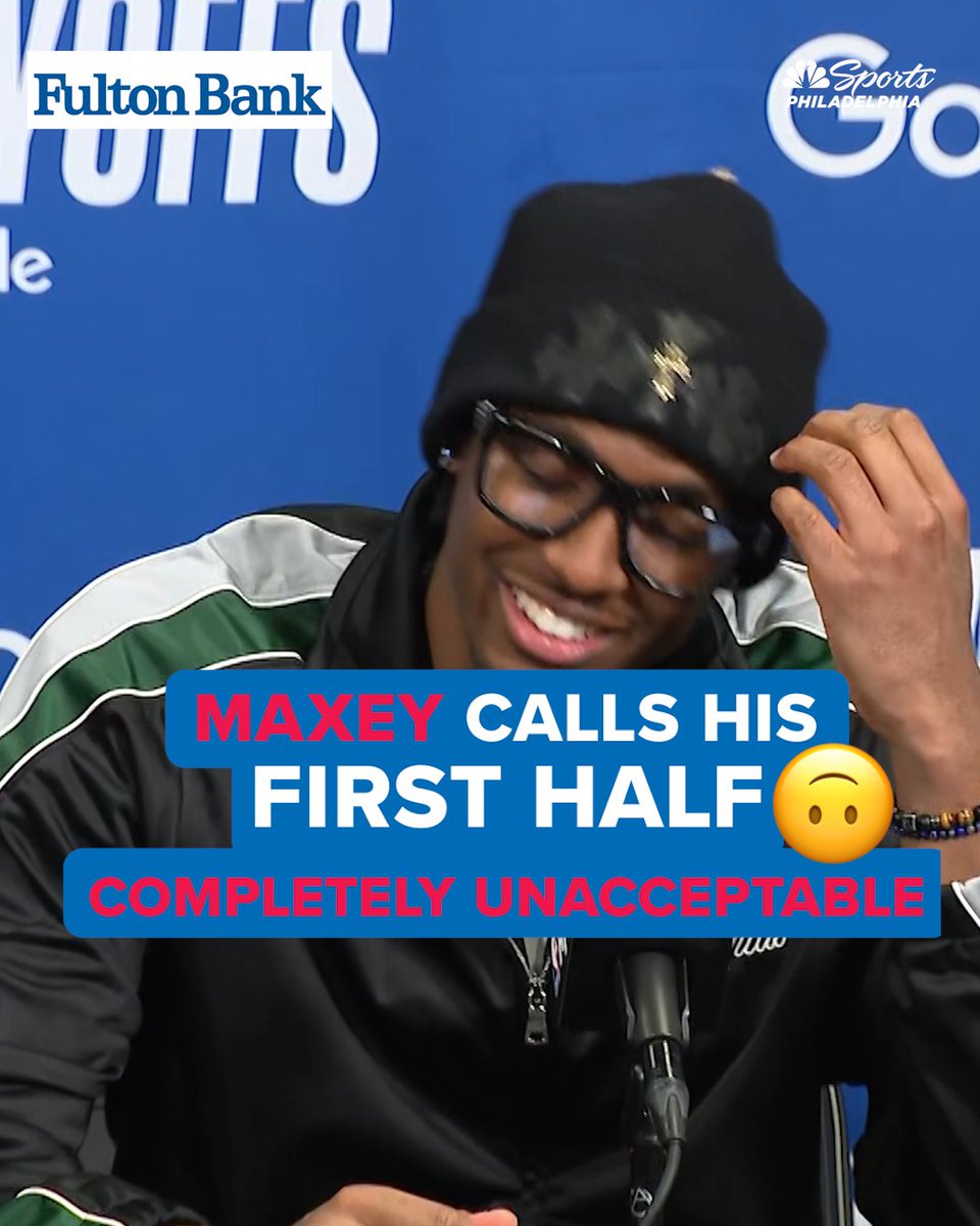 "That can't happen. That's on me. That absolutely can't happen." Tyrese Maxey spoke about having only three field-goal attempts in the first half of Game 4. | Fulton Bank Customer Support