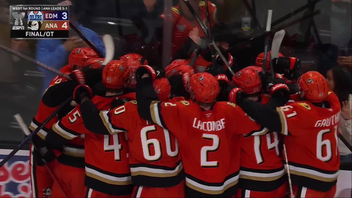WE HAVE A GOOD GOAL, DUCKS WIN, DUCKS TAKE A 3-1 SERIES LEAD!!!! 😱🚨