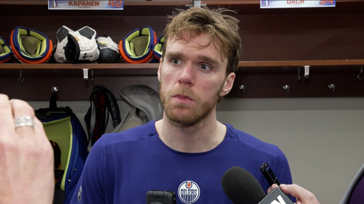 "This is about teams who are trying to figure each other out & obviously they're playing well. We've got another level as a group, but I felt there were some good signs tonight." Connor McDavid comments on the #Oilers play through four games. Enterprise | #LetsGoOilers