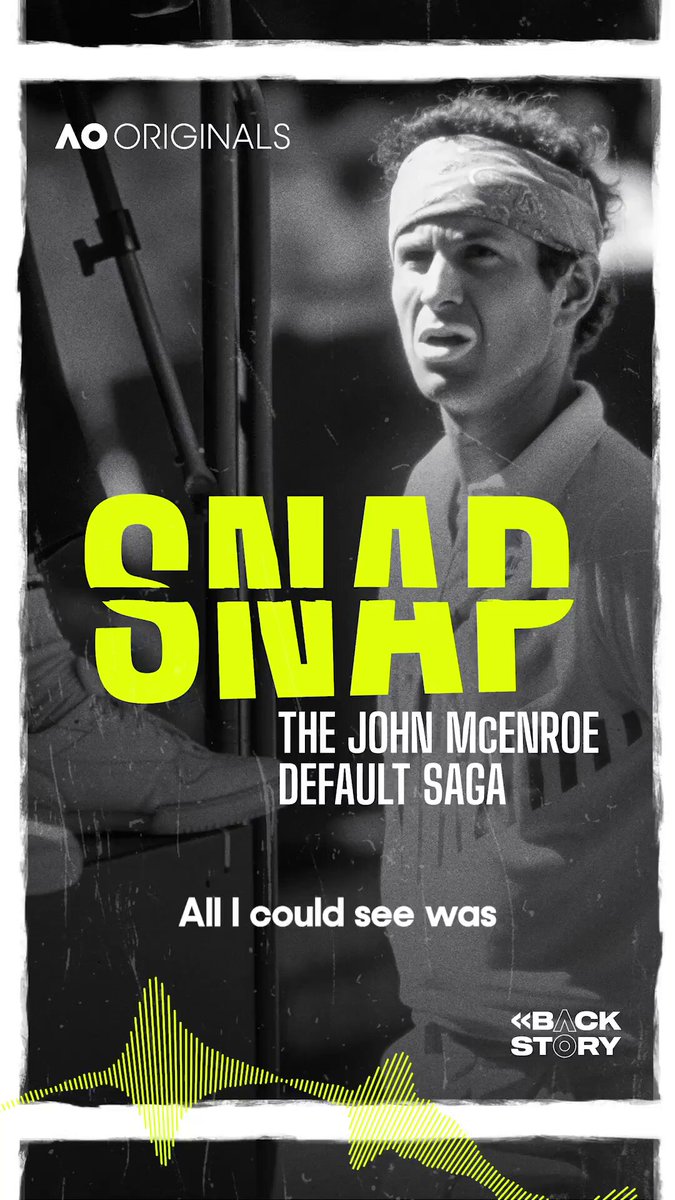 An unfavourable baseline call, a silent confrontation, and a code violation. Episode 2 of SNAP: The John McEnroe Default Saga is now live and you don't want to miss it! 🎧