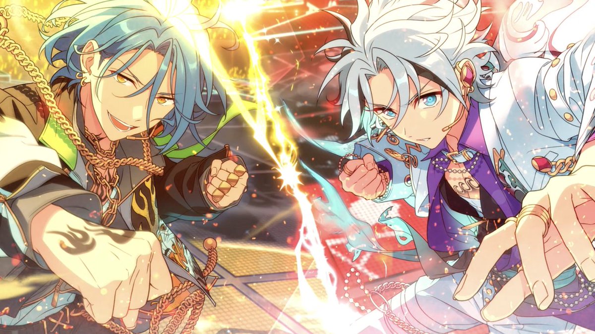 【メインストーリー新章予告】 4月30日〜 第一章【ワールドツアー編／AREA01 紅月 VS Crazy:B】 を公開予定です❗️ ▼あらすじ 世界最高のアイドル〟の称号を賭けた『MM』。『紅月』と『Crazy:B』はライブ対決へ挑むが、HiMERUと維吹の複雑な過去が絡み合い、事態は思わぬ方向へ……。 #あんスタ