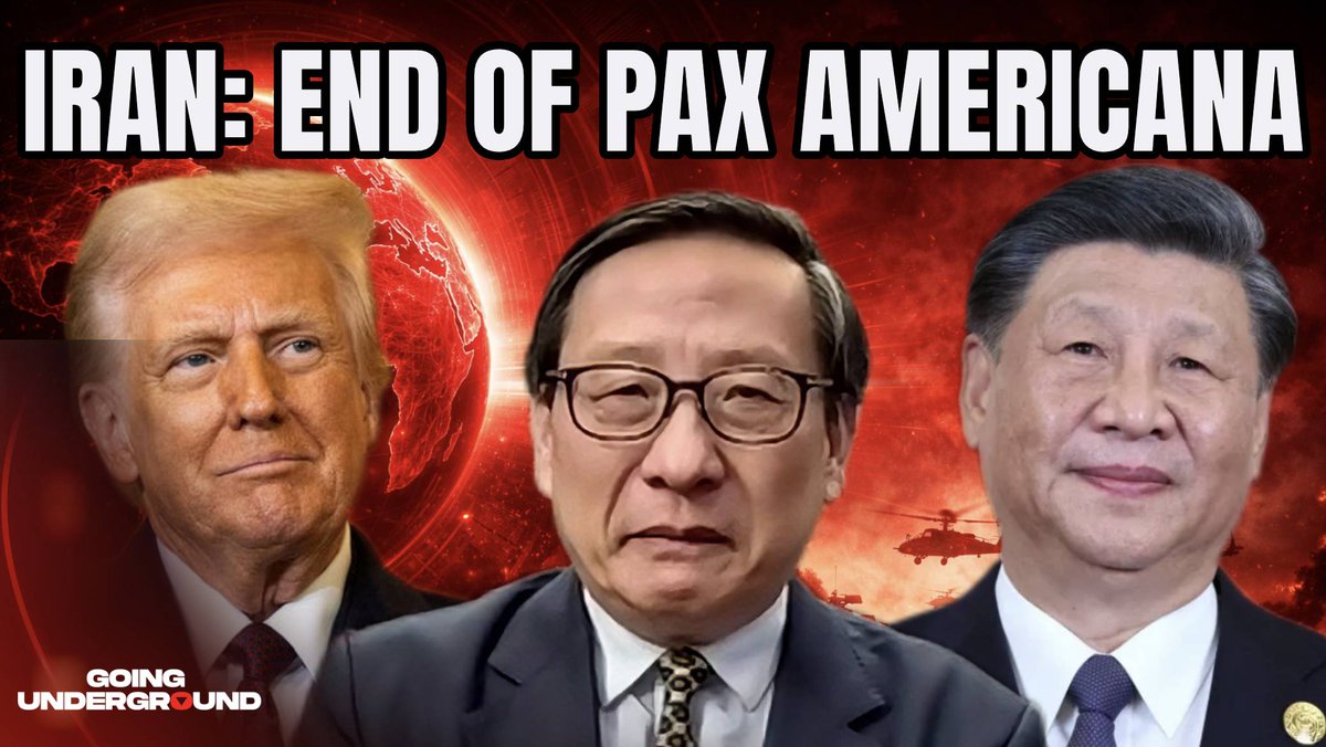 🚨NEW EPISODE OF GOING UNDERGROUND⚡️ Victor Gao on Iran: The END of Pax-Americana is Here, US🇺🇸 Would Exit War with China🇨🇳 a NET LOSER Why does 2026 mark the end of Pax Americana? Is war or peace inevitable between the US and China? What is Beijing’s view of the Middle East crisis unleashed by the US and Israel? All this and more on this episode of Going Underground with Victor Gao, President of the Center for China and Globalisation.