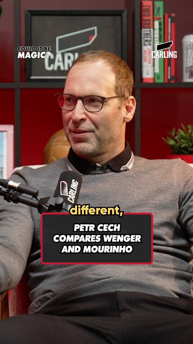 Two legends. Two VERY different managers… Petr Čech breaks down Mourinho vs Wenger 👀 Be match ready with Carling, the beer of football #PleaseDrinkResponsibly #Ad