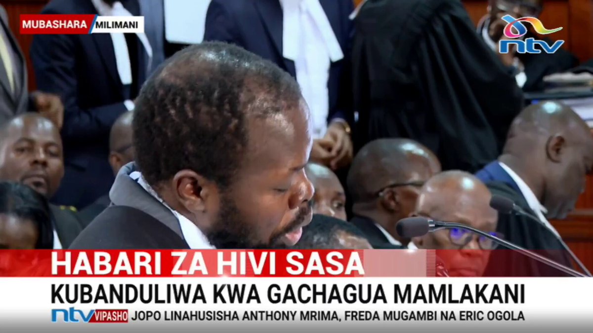 Gachagua in court for hearing of 2024 impeachment case: Dudley Ochiel: No other country has a similar fast-track impeachment process that can be done in 24 hours.