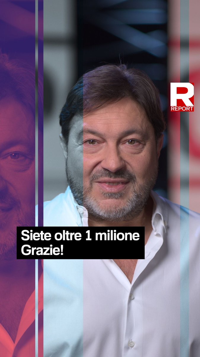 Siamo un milione su Instagram! Per #Report è grande traguardo. Grazie per l'attenzione che rivolgete nei confronti del nostro lavoro. Continueremo a portarlo avanti, sempre. Torniamo domenica sera, dalle 20.30 su #Rai3