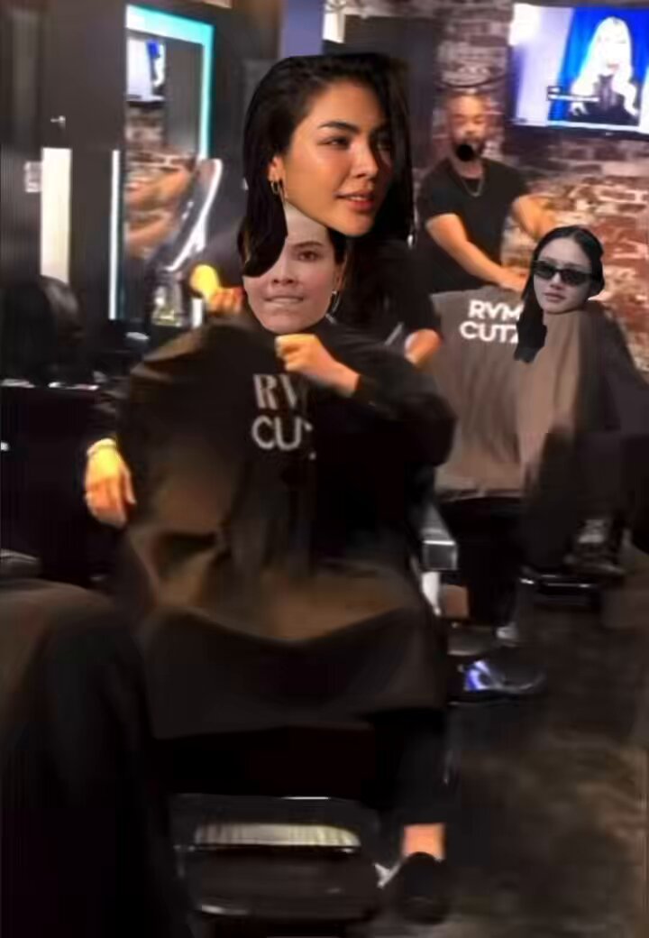 This is the interview of the legends after Sonya goes to cut her hair in Faye salon🤣 #LMSY #ลูกหมีซอนญ่า