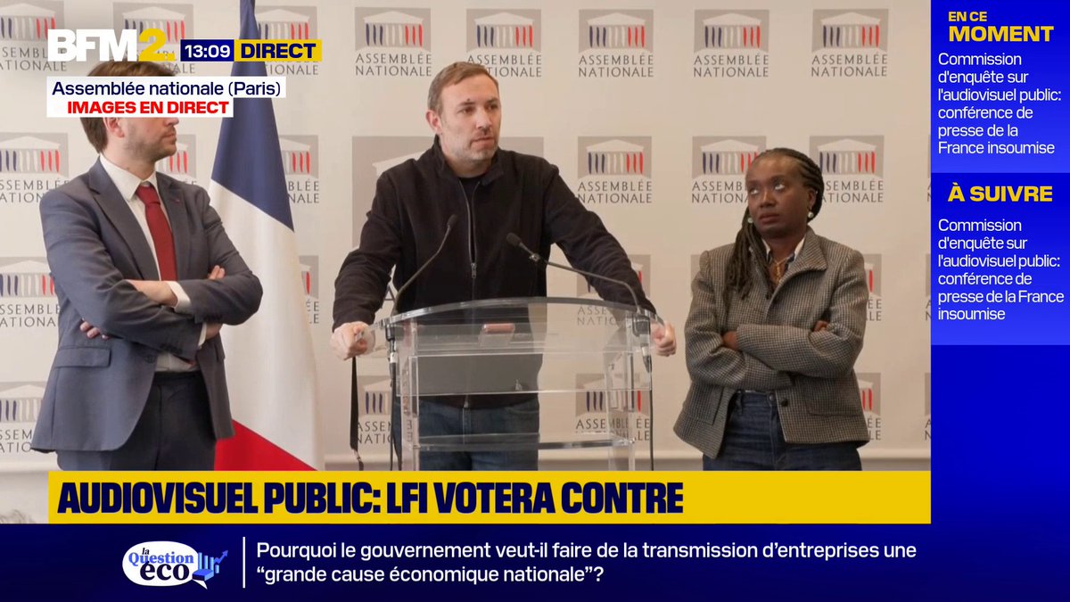 Audiovisuel public: Thomas Portes (LFI) compare le rapport de Charles Alloncle à "un pamphlet politique organisé par l'extrême droite" #BFM2
