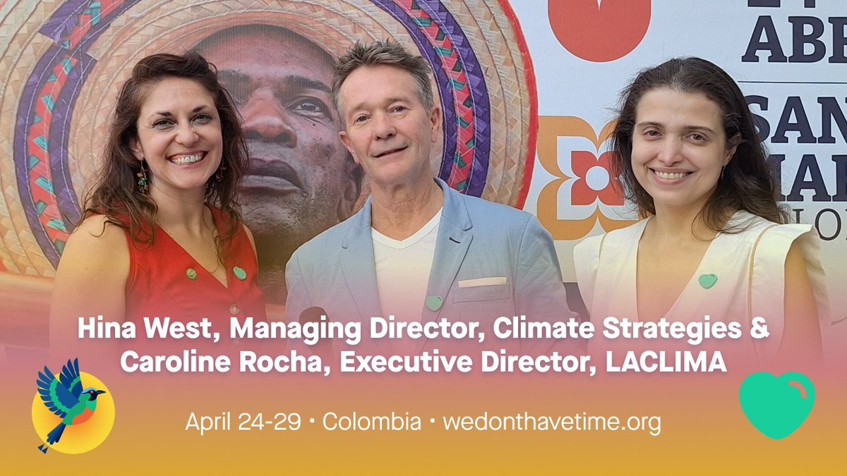 📡 “What we need right now is to work out how we convince others.” – Hina West, Climate Strategies In Santa Marta, Hina and Caroline Rocha, @LACLIMA_, discussed the power of a just transition at the first conference on phasing out fossil fuels. Watch more on We Don't Have Time