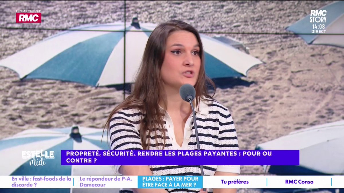 🏖️ Interdire les plages payantes ? 🎙️Juliette Briens : "En-dessous de 10€, on n'est pas dans l'entre-soi ! Ce ne sont pas des plages de riches ! Sur les plages publiques, t'as des comportements nocifs, les gens ne ramassent pas derrière eux ! Payer son entrée, ça fait un tri"