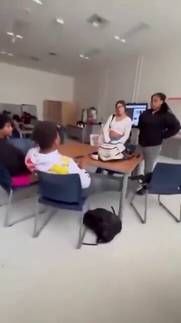 2 girls fight a gay guy after he was messing with her brother