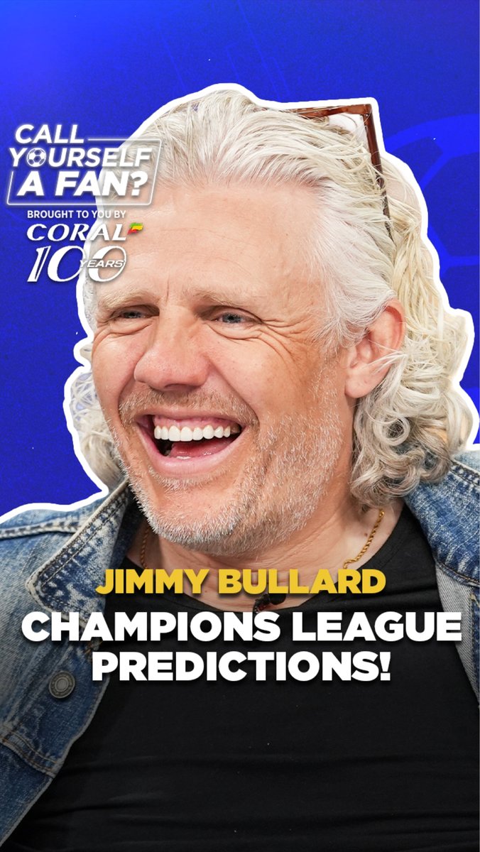 Arsenal fans, look away now! 🫣 Jimmy gives his Champions League predictions for the semis, final and Player of the Tournament! @JimmyBullard | Call Yourself a Fan?
